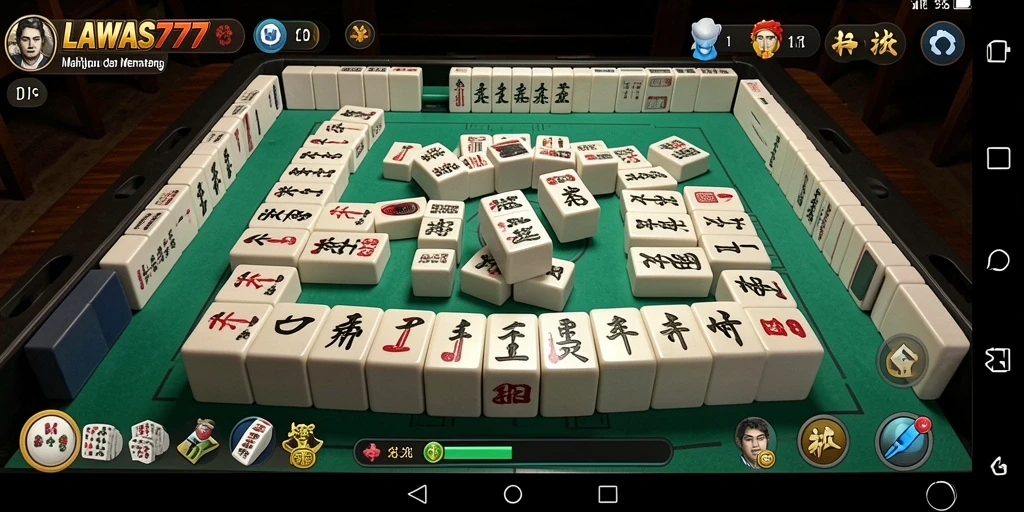 Tampilan gameplay Mahjong yang menarik dan interaktif.